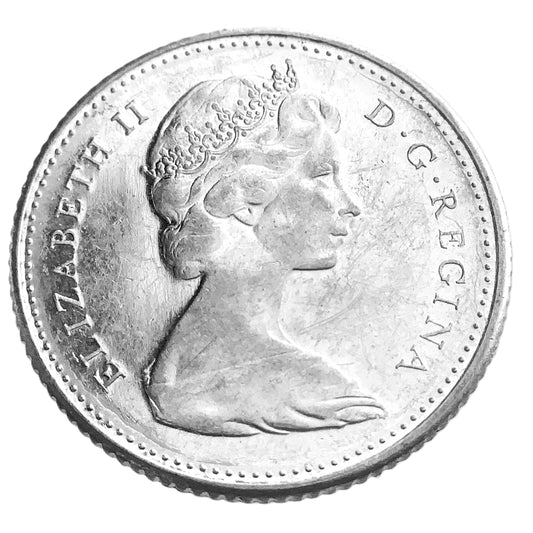 .048 ozt 1967 Mackerel Bluenose Silver 10¢