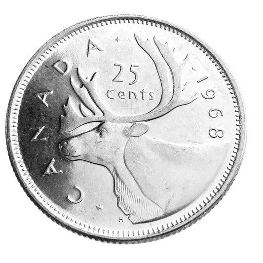 .093 ozt 25 Cents Quarter Silver Coin 25¢