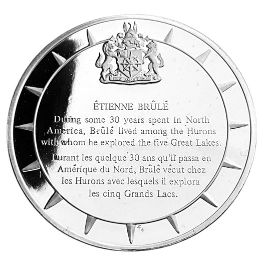 1.210 ozt Etienne Brule Silver Round
