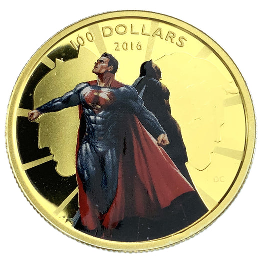 .225 ozt Batman V Superman Gold $100