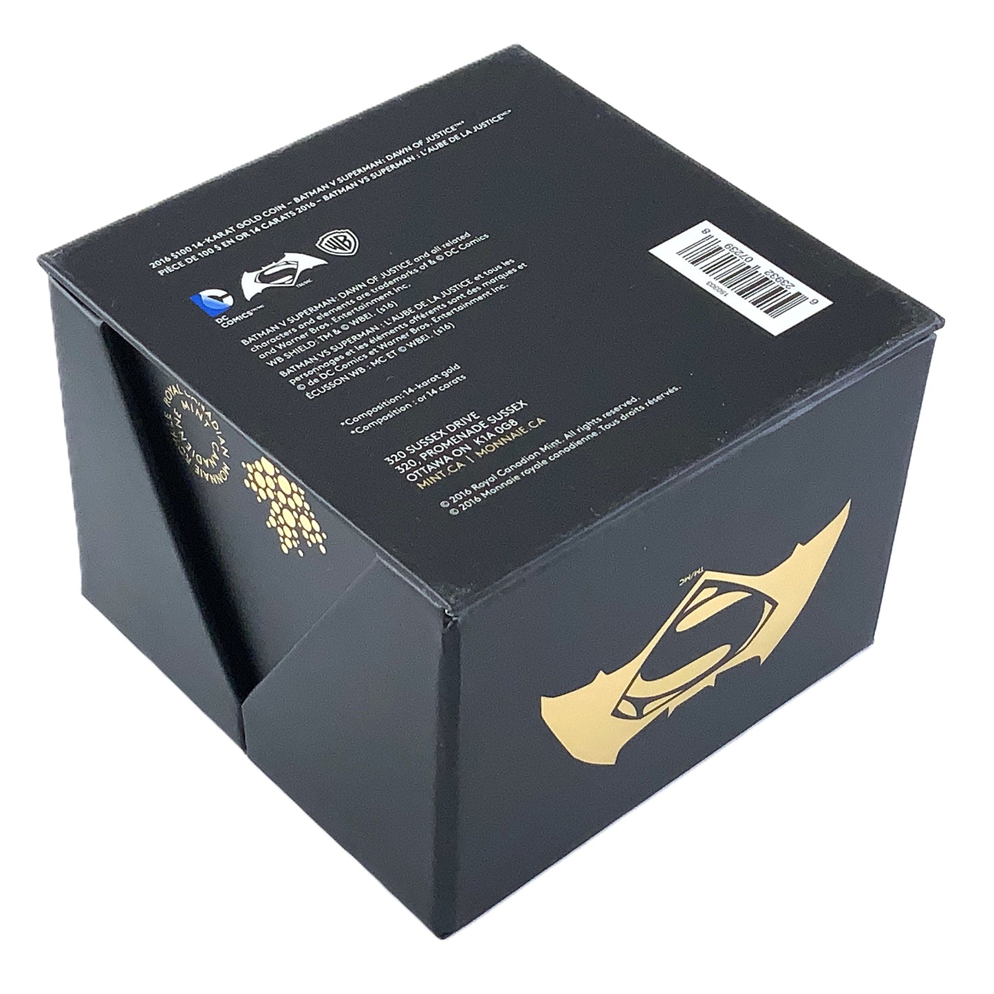 .225 ozt Batman V Superman Gold $100