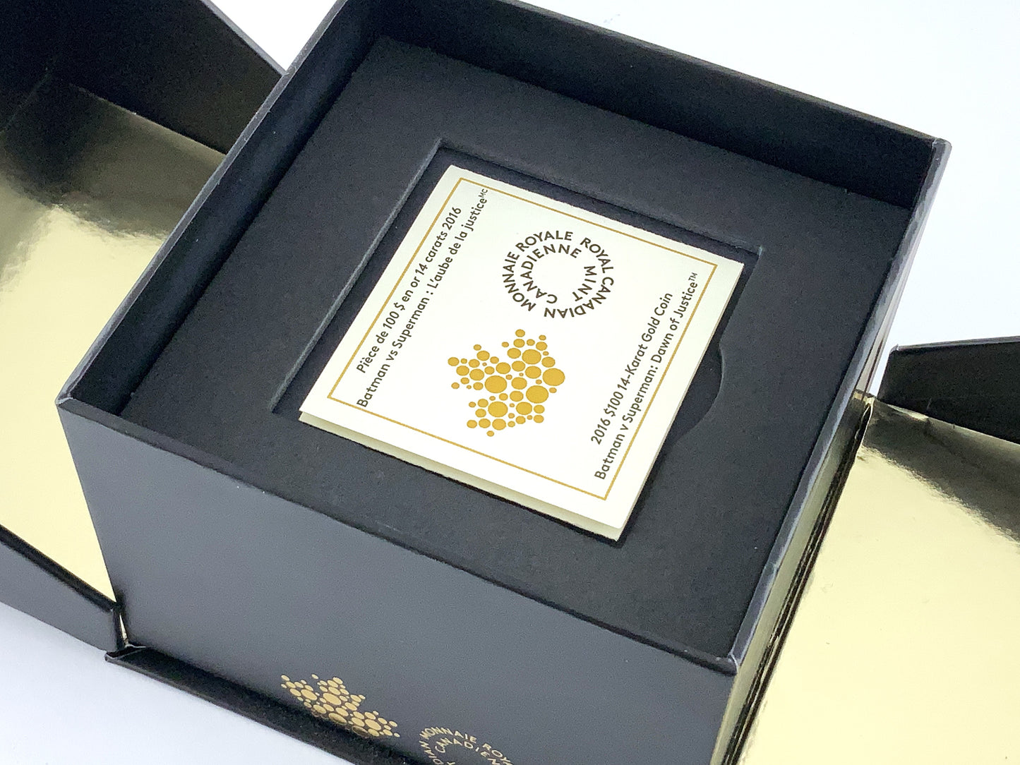 .225 ozt Batman V Superman Gold $100