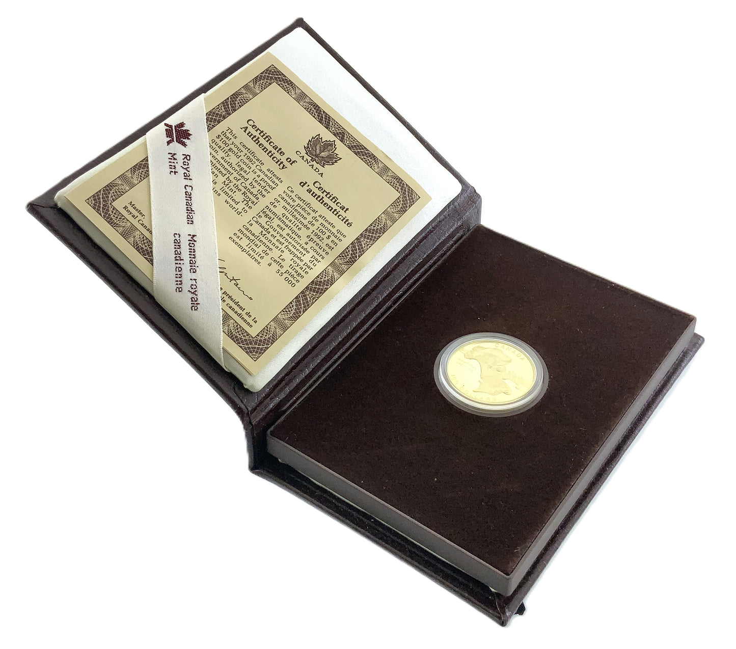 .250 ozt 350th Anniv. City of Montreal $100 Coin