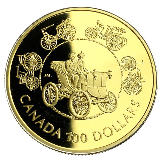 .250 ozt 1893 Era Horseless Carriage $100 Coin