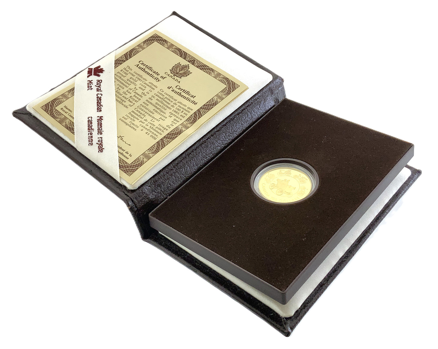 .250 ozt 1893 Era Horseless Carriage $100 Coin
