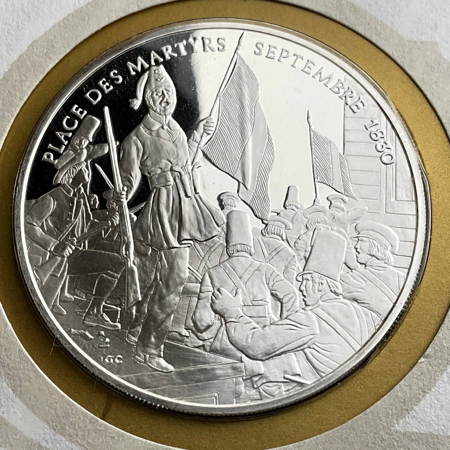 .624 ozt Place Des Martyrs Silver Medal