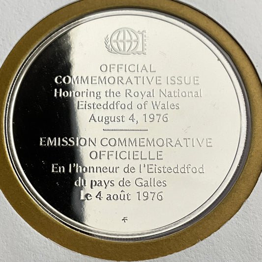 .624 ozt Royal Eisteddfod of Wales Silver