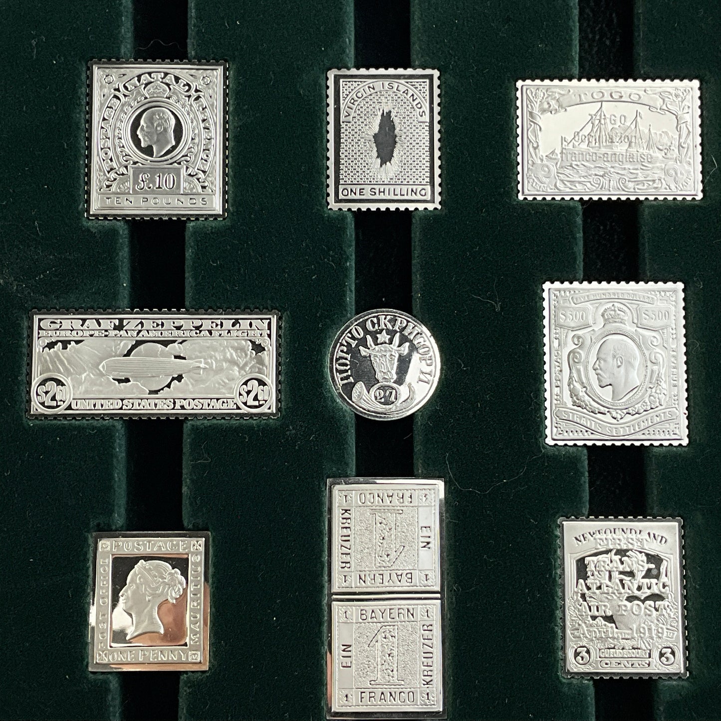 17.65 ozt World's Greatest Stamps Silver