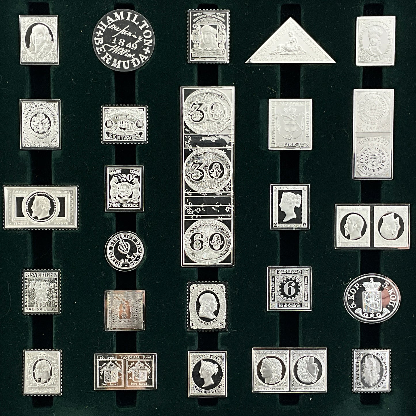 17.65 ozt World's Greatest Stamps Silver