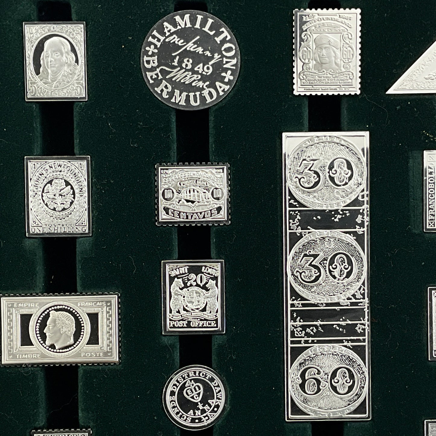 17.65 ozt World's Greatest Stamps Silver