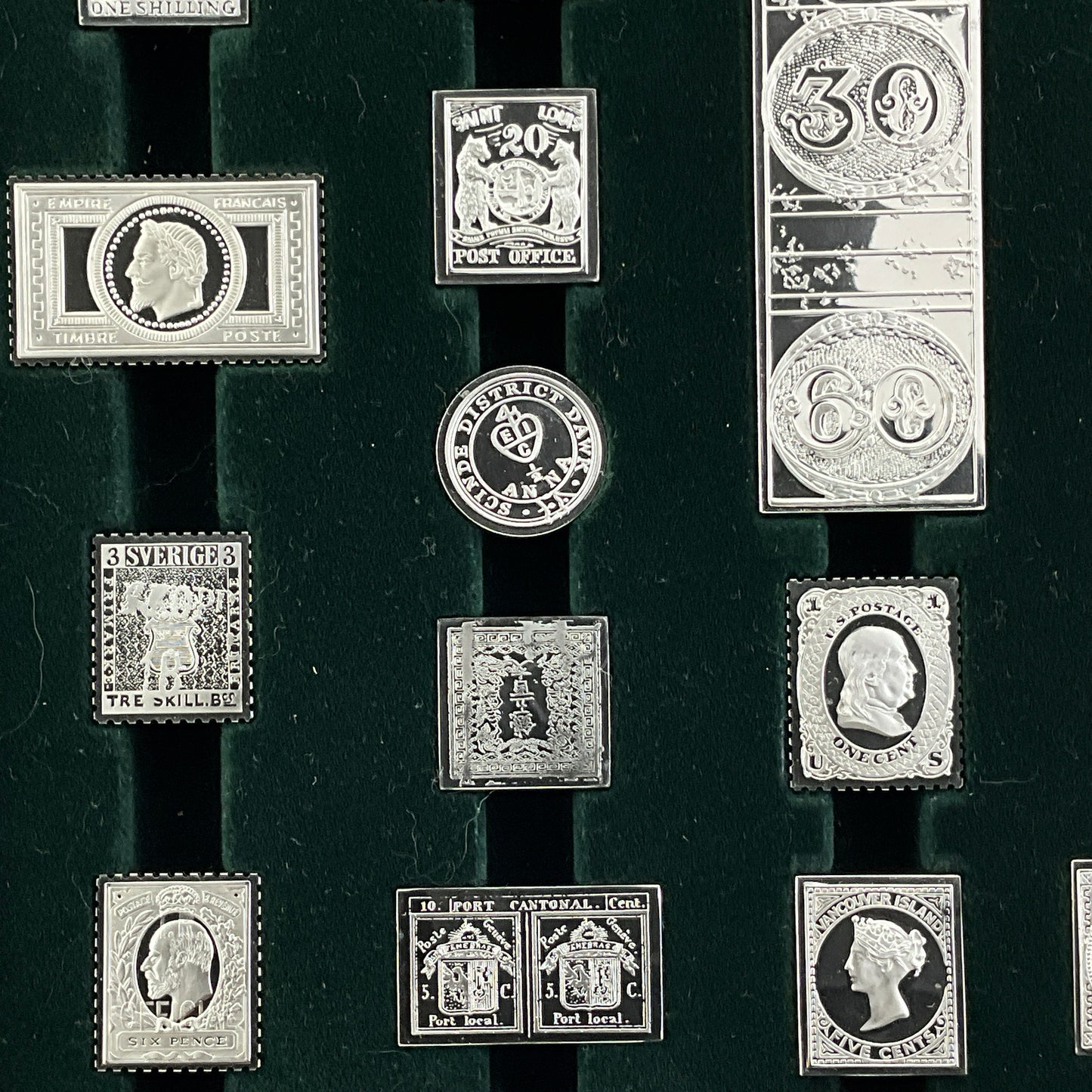 17.65 ozt World's Greatest Stamps Silver