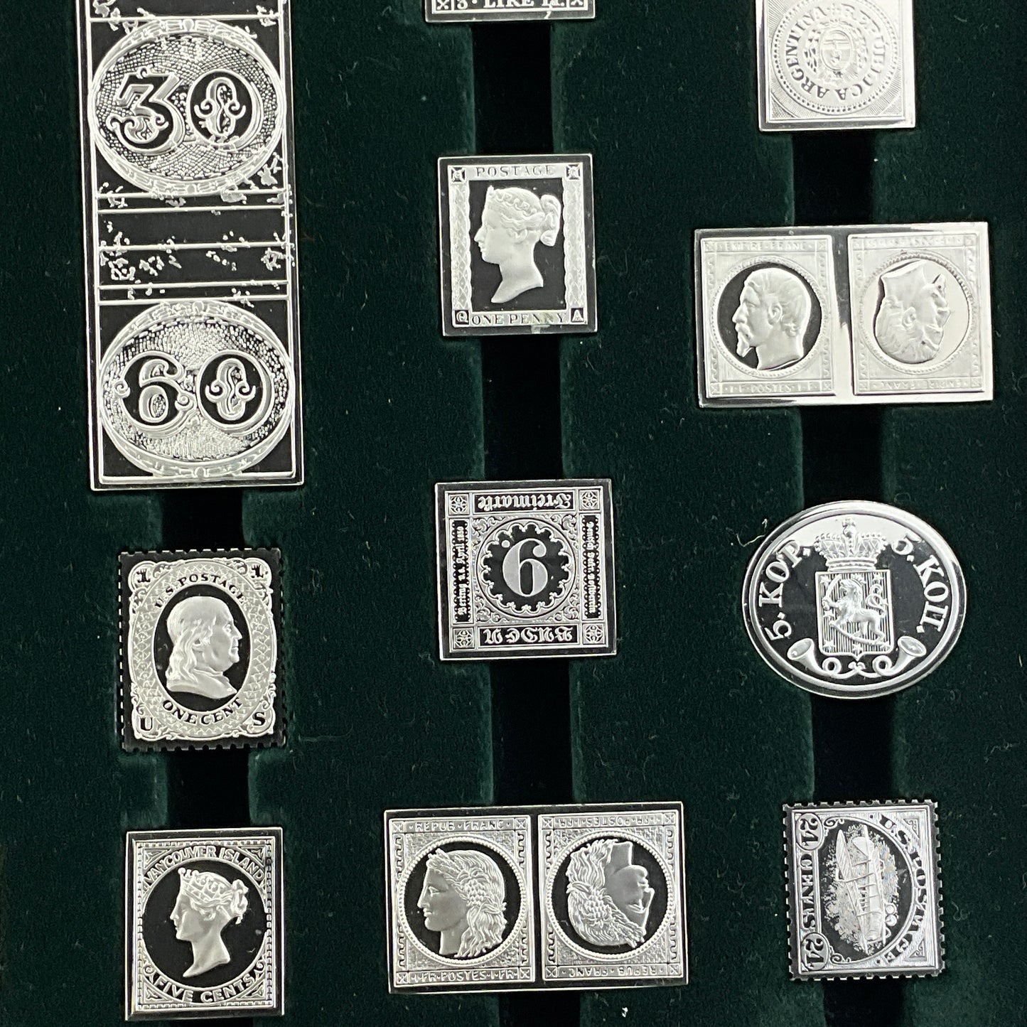 17.65 ozt World's Greatest Stamps Silver