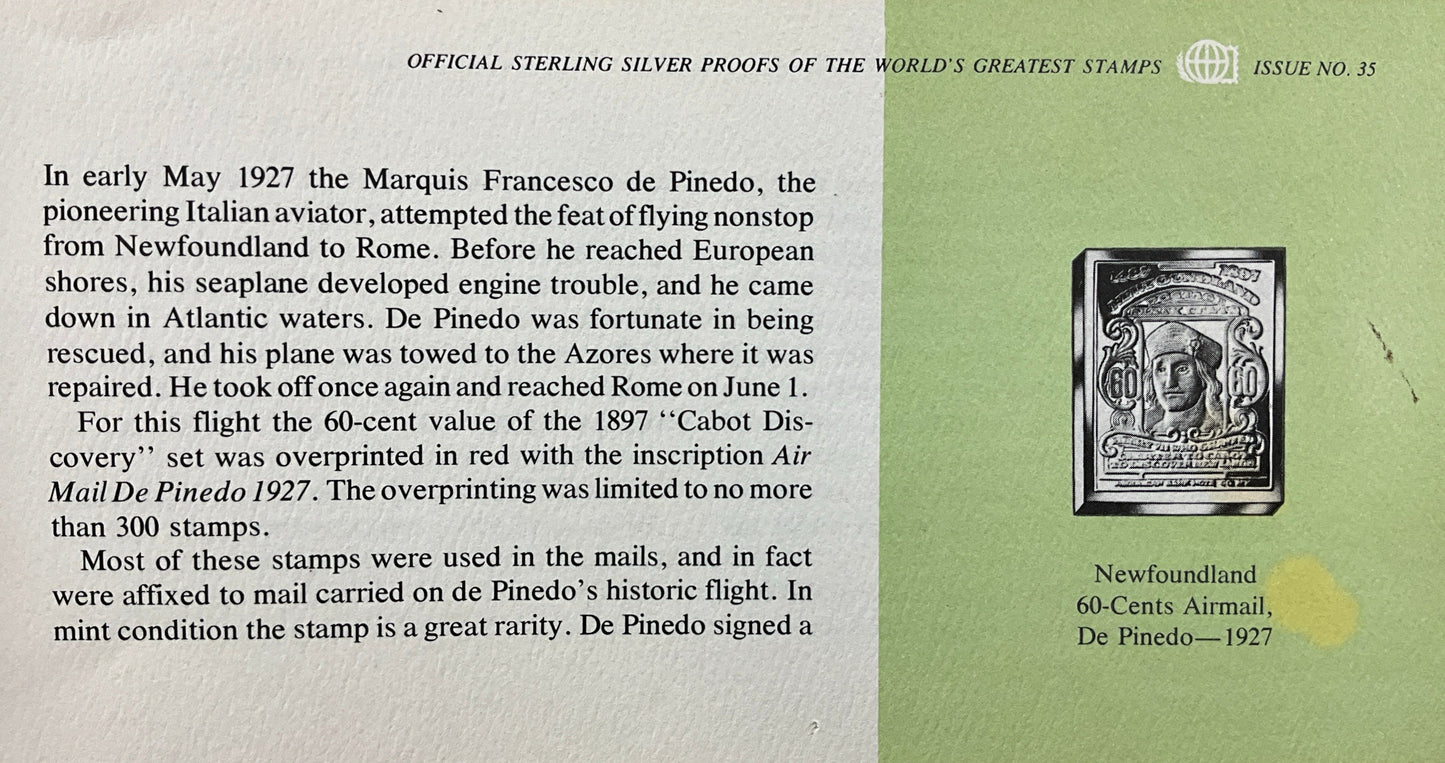 17.65 ozt World's Greatest Stamps Silver