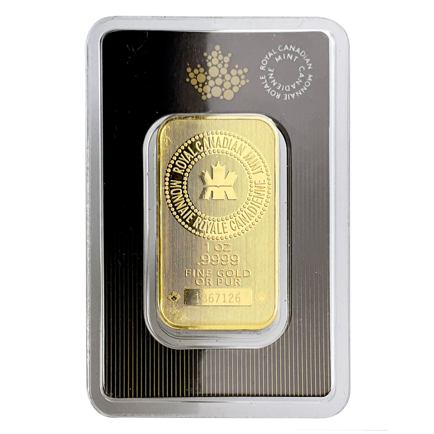 1 ozt Royal Canadian Mint Gold 9999 Bar