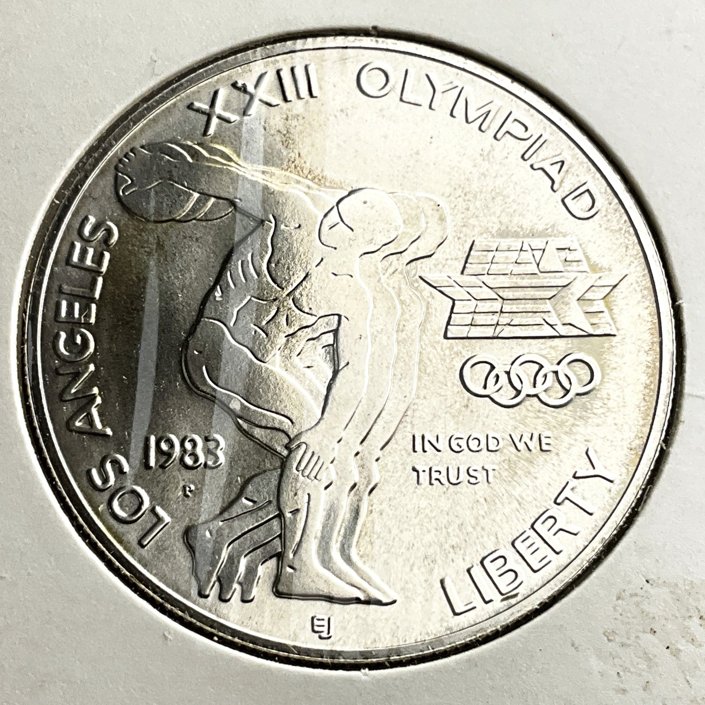 .770 ozt 1983 Olympic Silver Coin $1