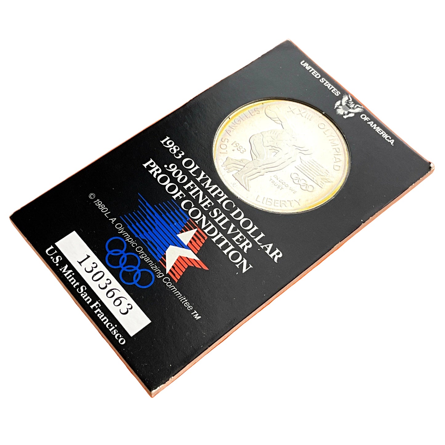 .770 ozt 1983 Olympic Silver Coin $1