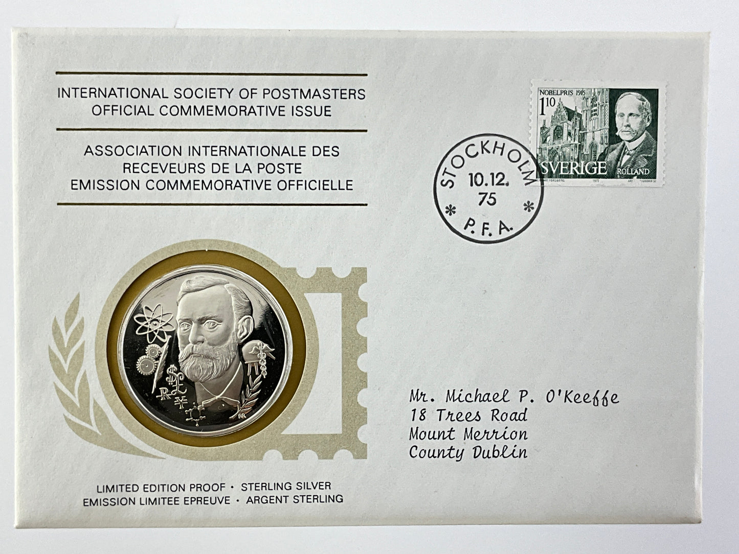 .624 ozt Nobel Prizes Silver Medal