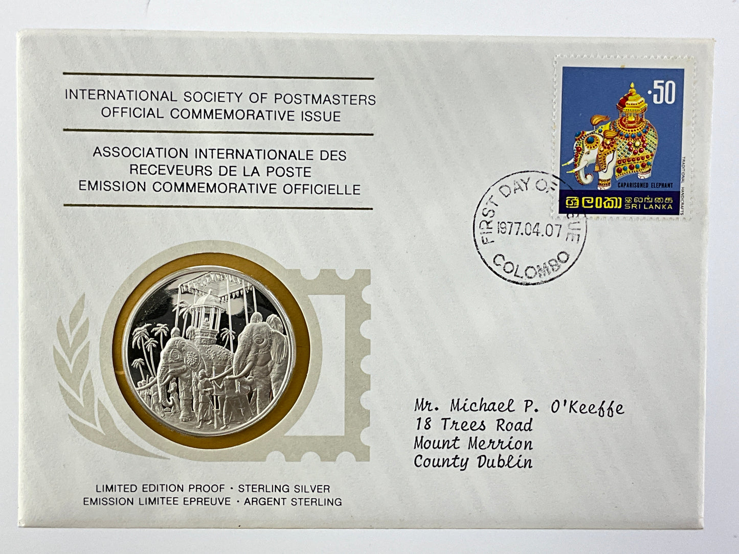 .624 ozt Sri Lanka Traditions Silver Medal