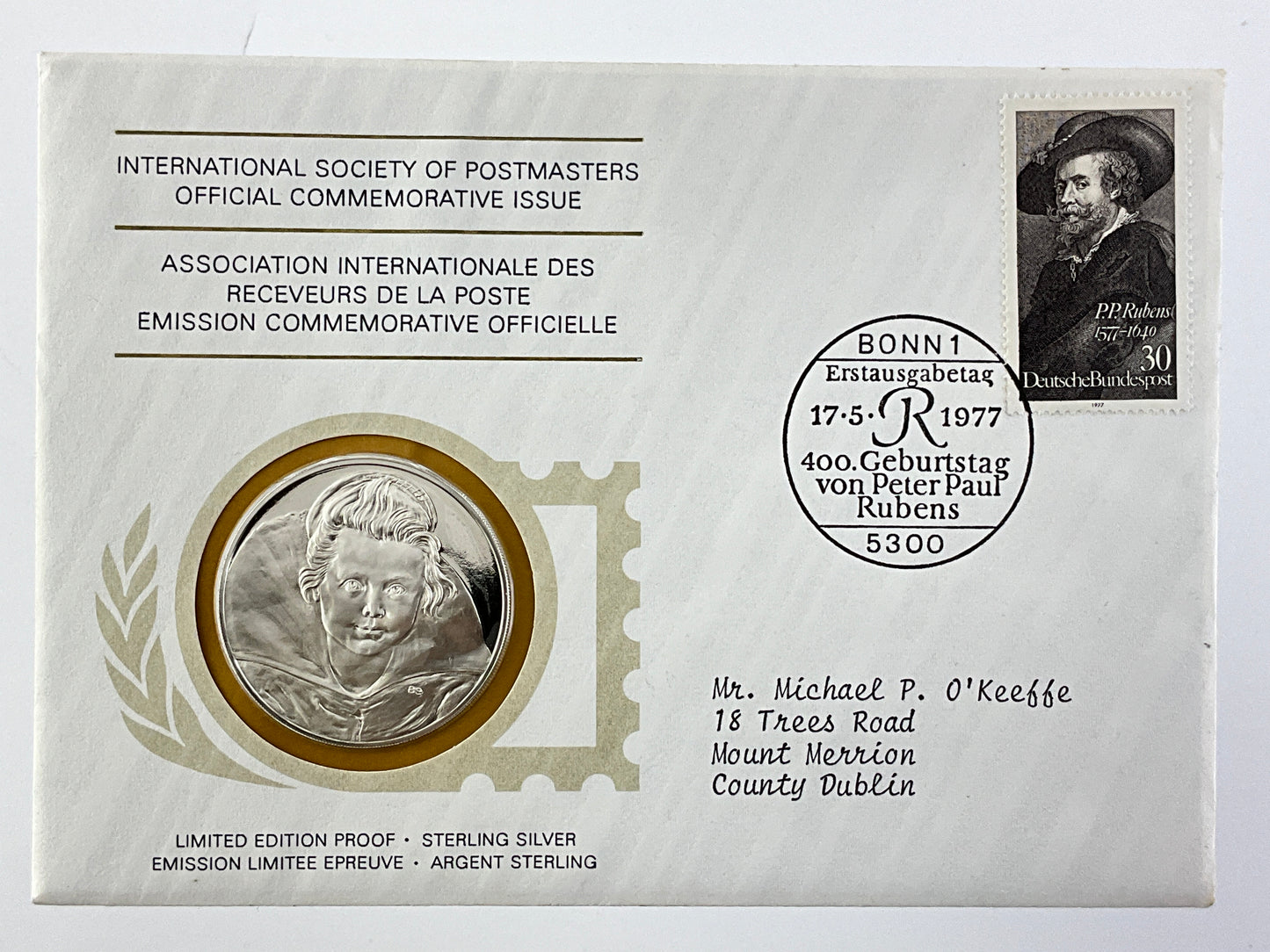 .624 ozt Peter Paul Rubens Birth Silver