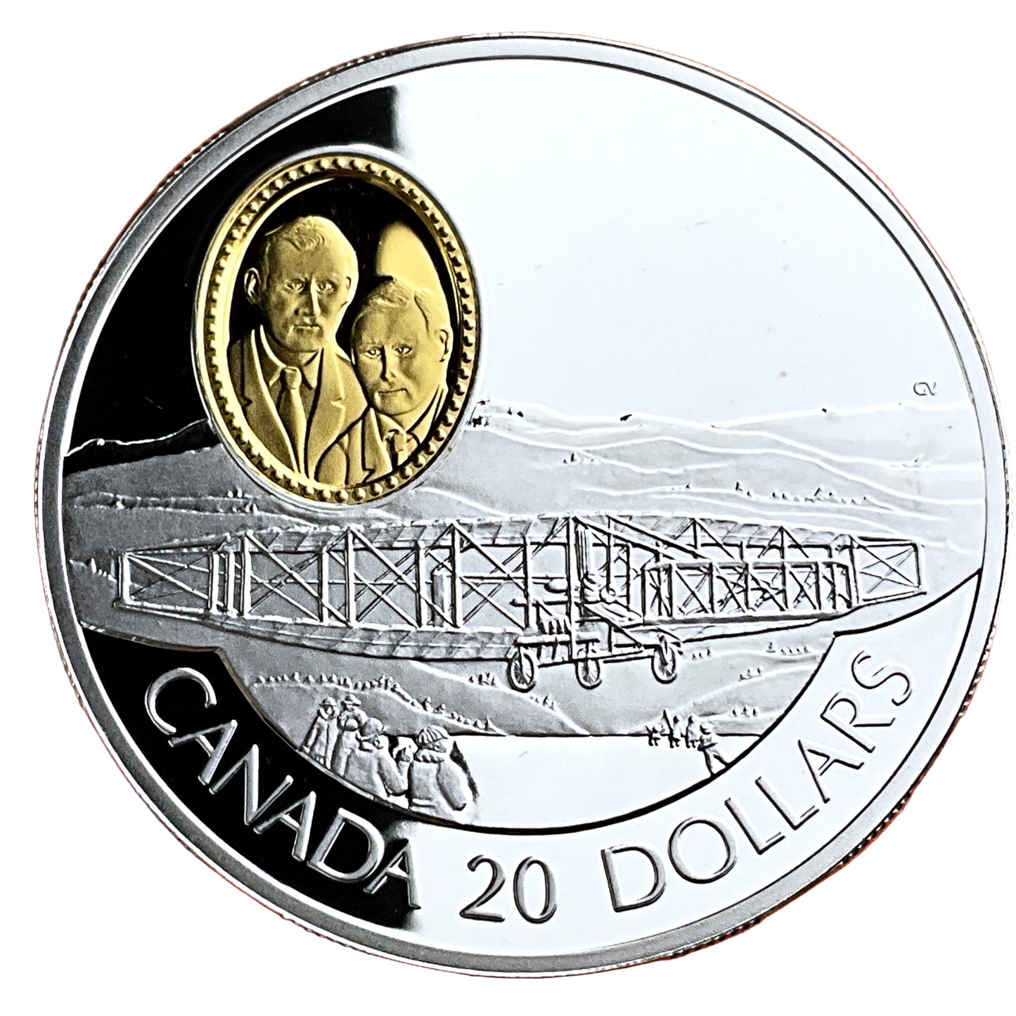 .925 ozt A.E.A. Silver Dart $20 Silver Coin