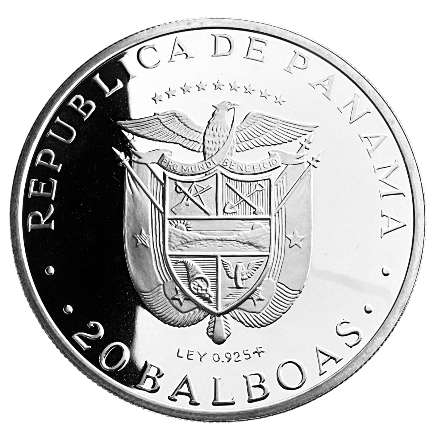 3.895 ozt 1974 Panama Bolivar $20 Balboas