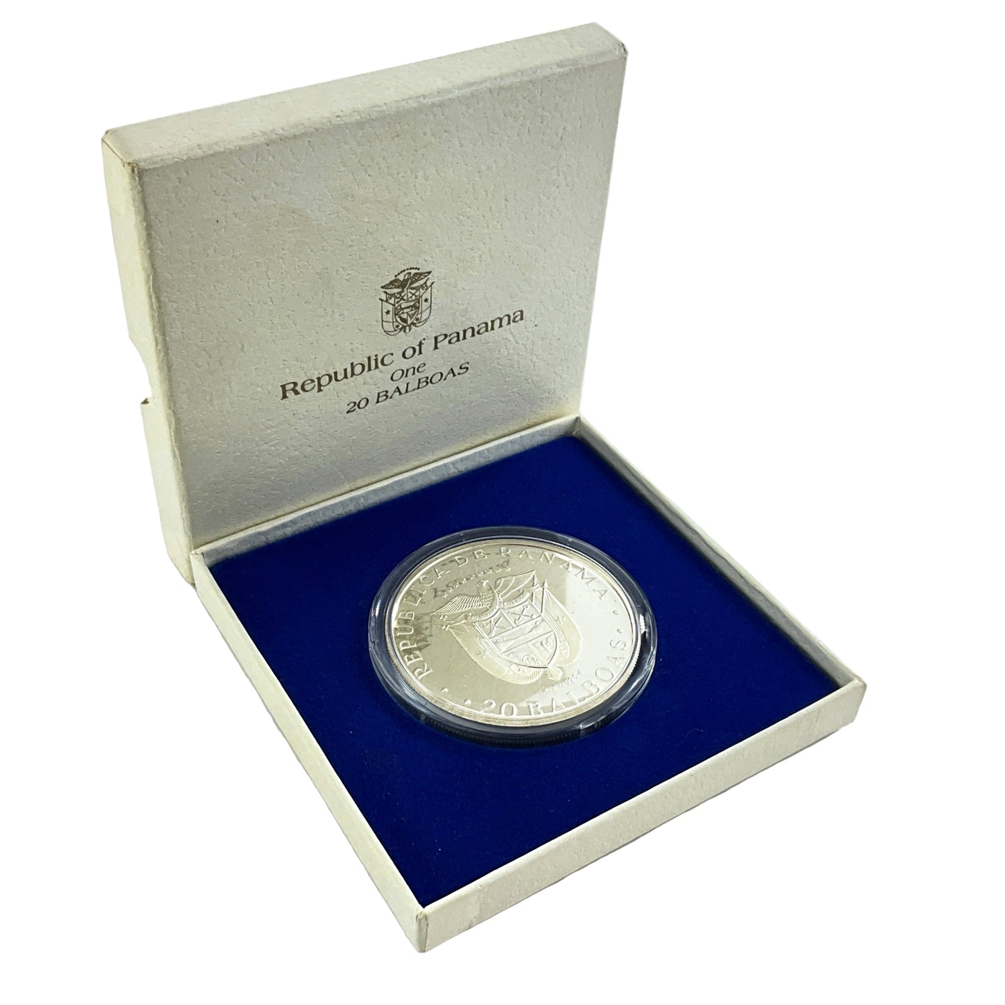 3.895 ozt 1974 Panama Bolivar $20 Balboas