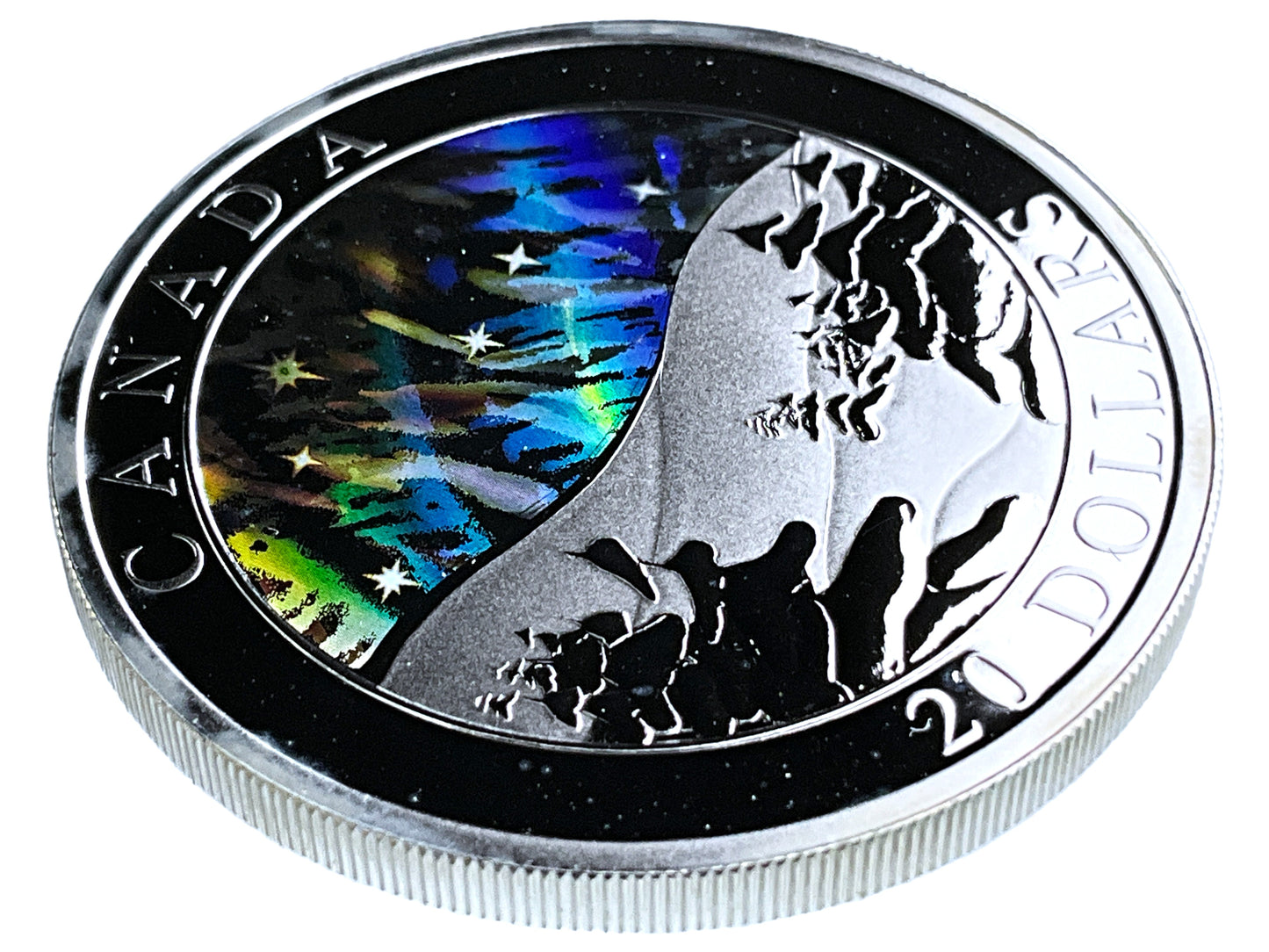 1.01 ozt Northern Lights 9999 Silver $20 Coin