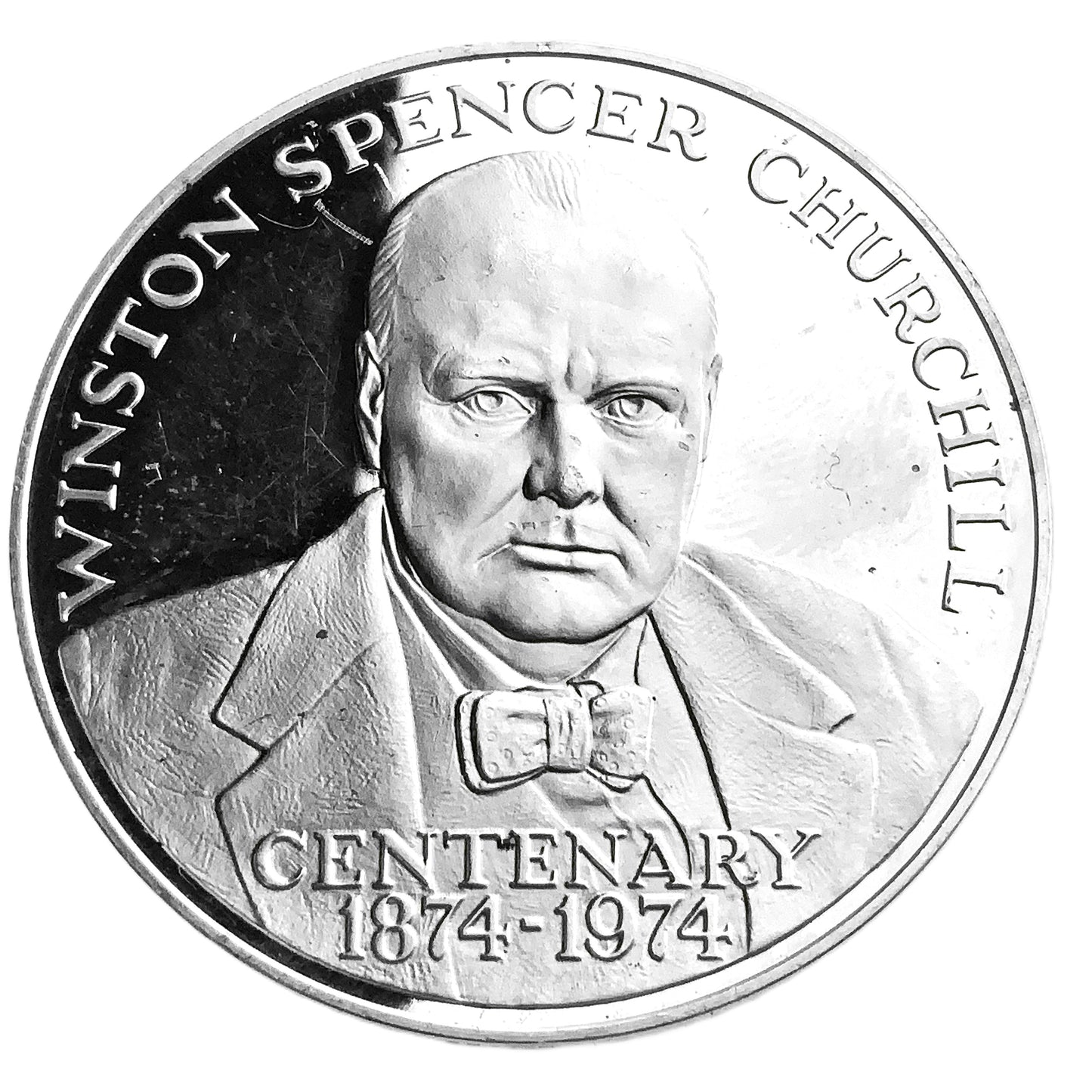 .914 ozt Winston Churchill Silver Round