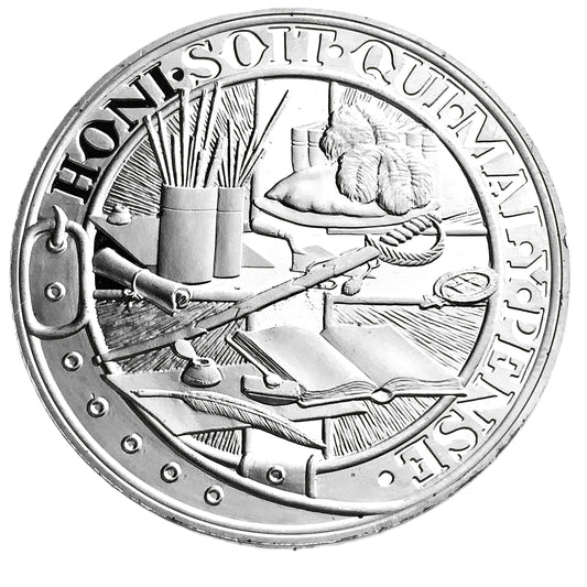 .914 ozt Winston Churchill Silver Round