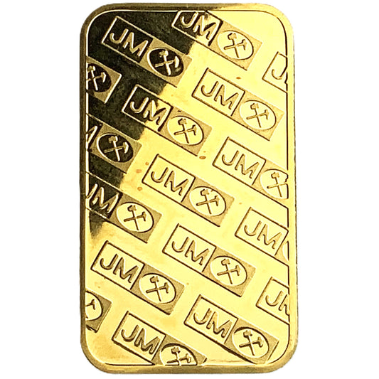 1 ozt JM Johnson Matthey 9999 Gold Bar