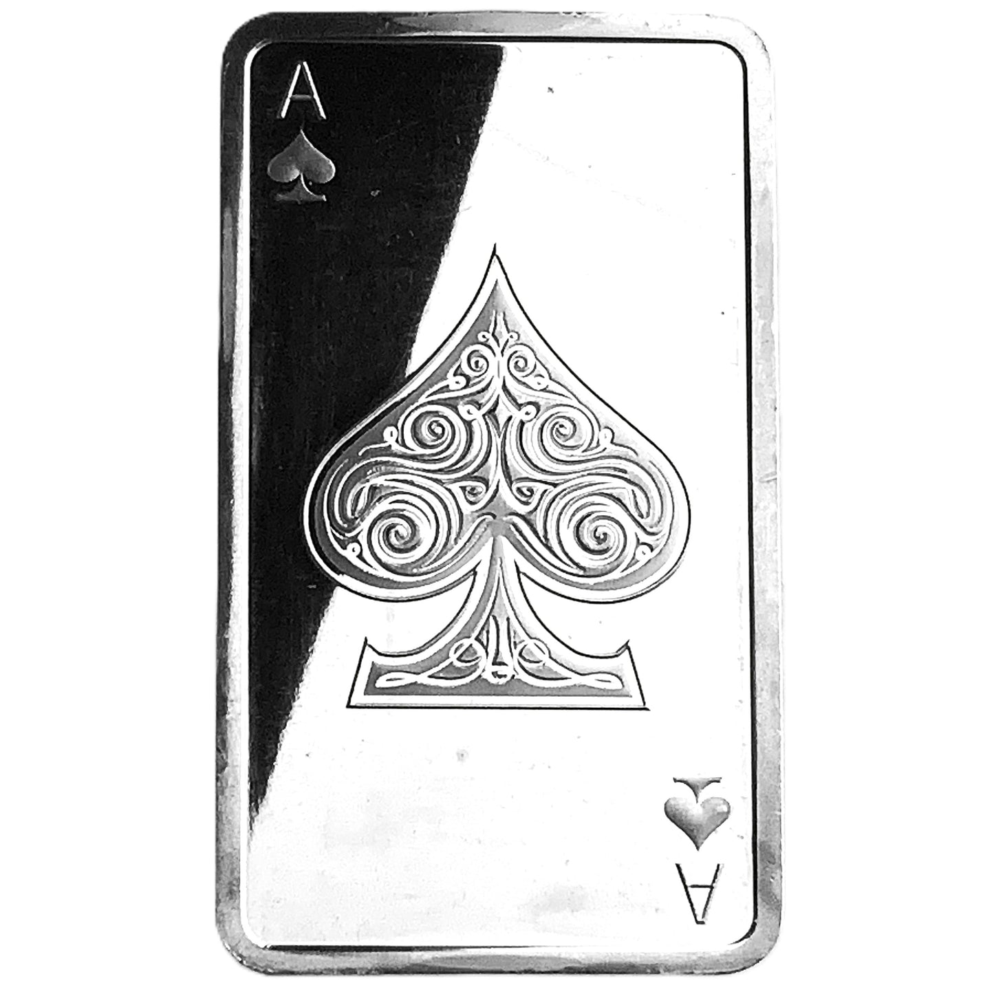 10 ozt Ace of Spade 999 Bullion Silver Bar