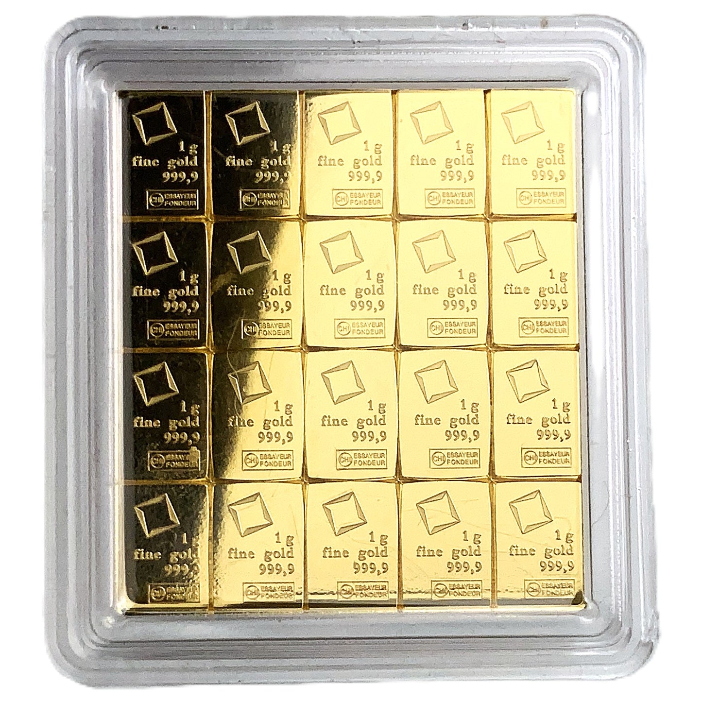 20 gram (20 x 1g) Valcambi 9999 Gold Bar