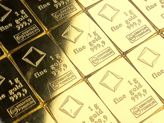 20 gram (20 x 1g) Valcambi 9999 Gold Bar