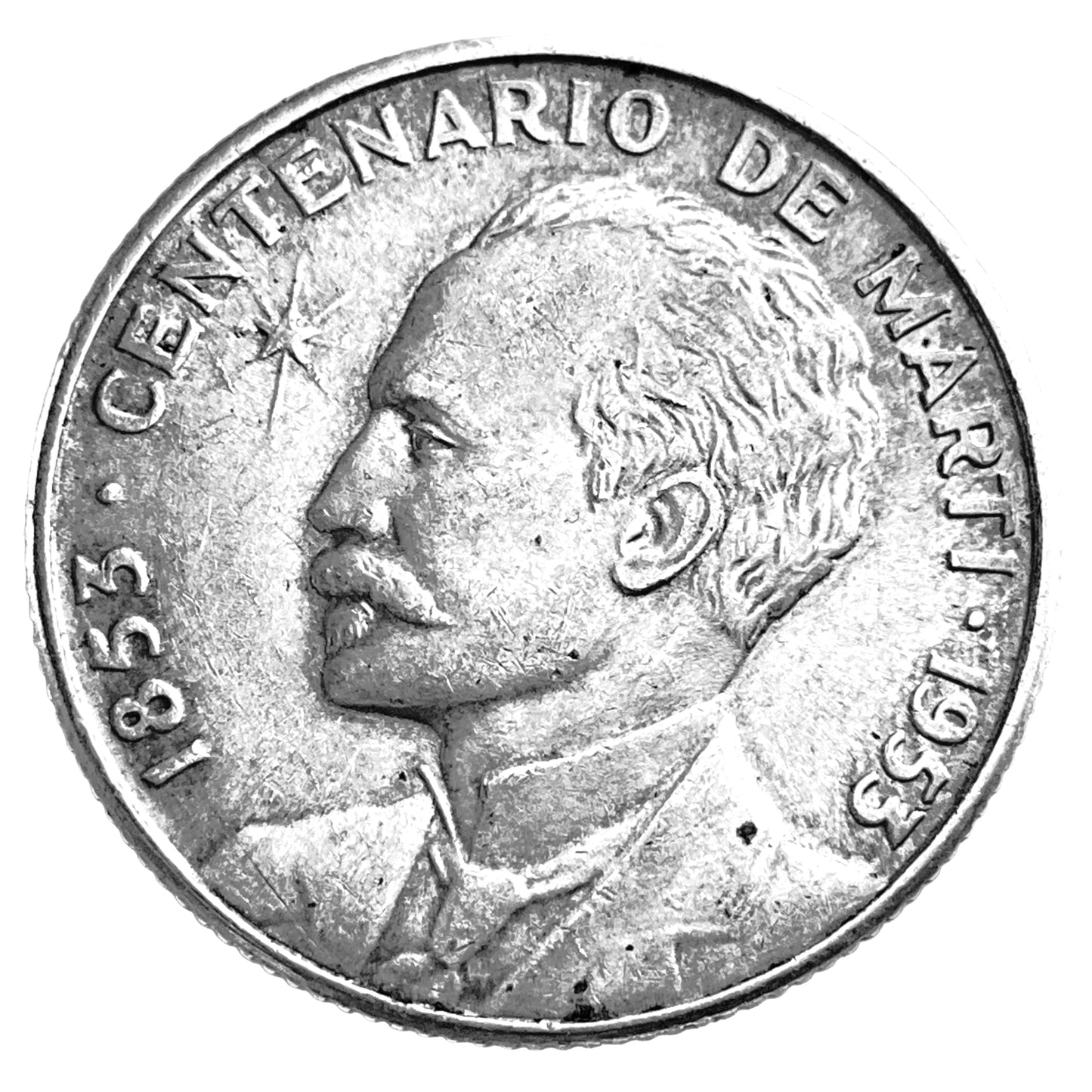 .180 ozt 1953 Cuba Silver 25 Centavos