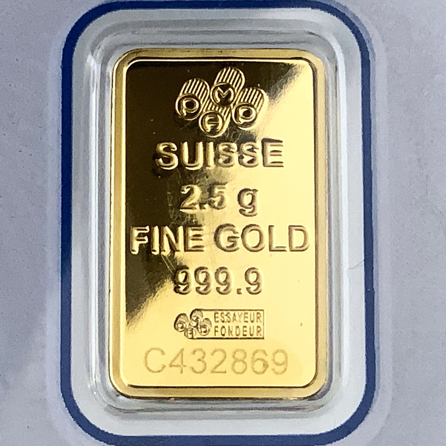2.5 gram Lady Fortuna Pamp Swiss 9999 Gold