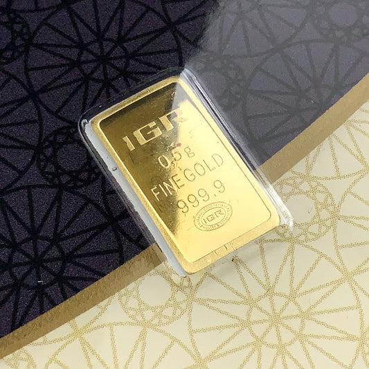 0.5 gram IGR Istanbul Refinery 9999 Gold Bar