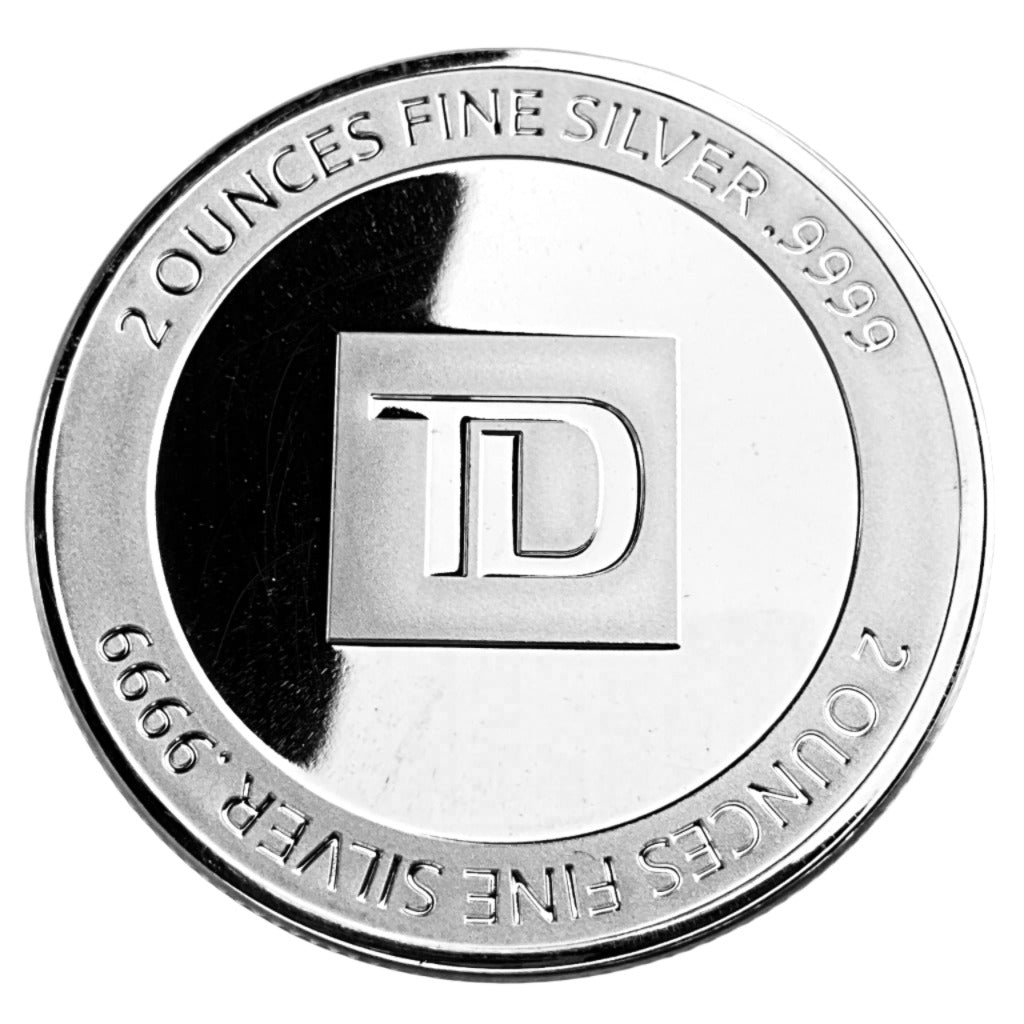2 ozt TD Bank Silver 9999 Round