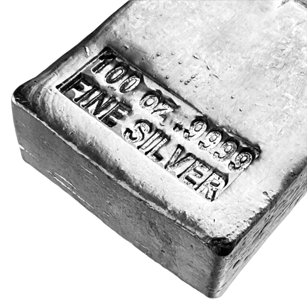 100 ozt Canadian PMX Silver 9999 Bar