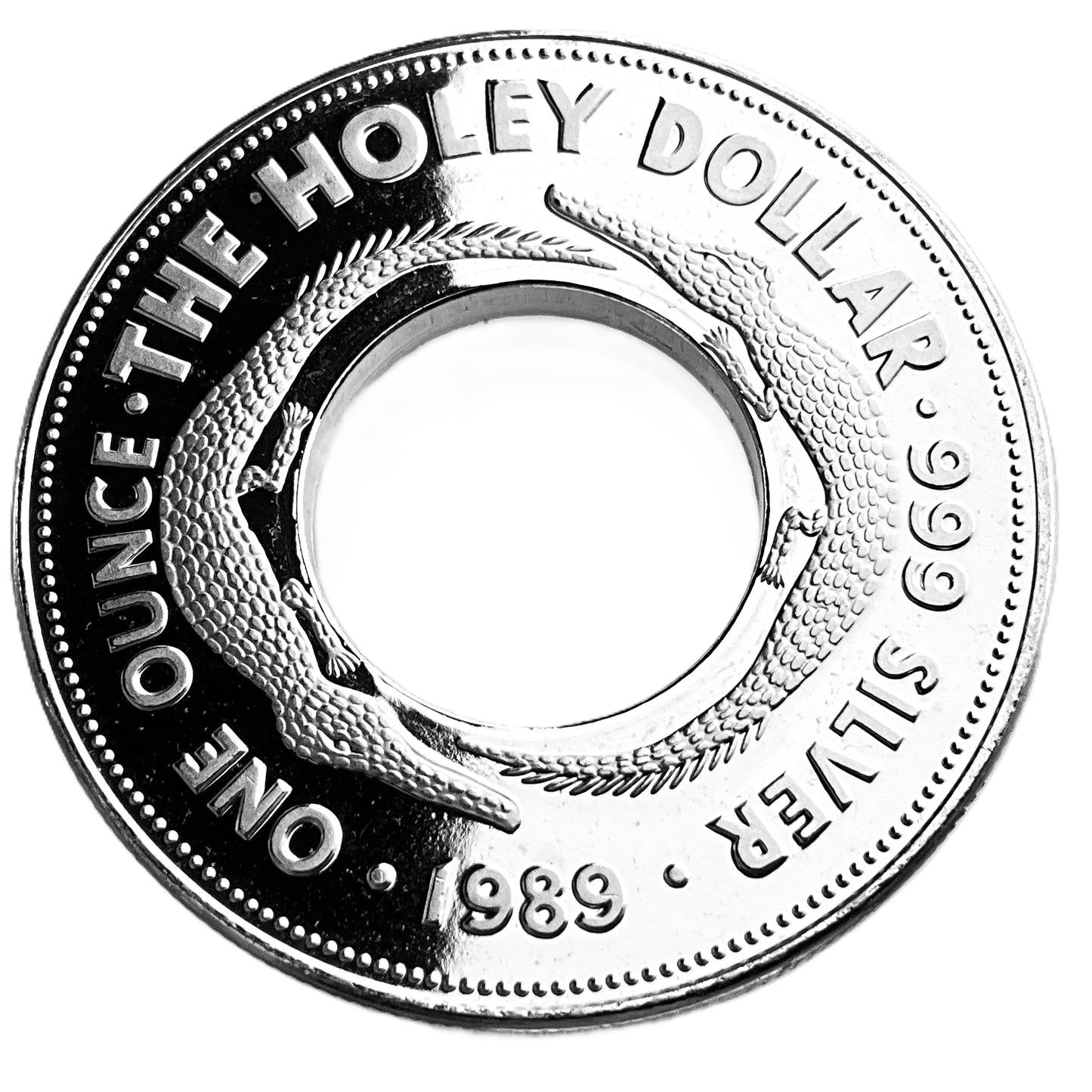 1 ozt Holey Dollar Australia 999 Silver $1