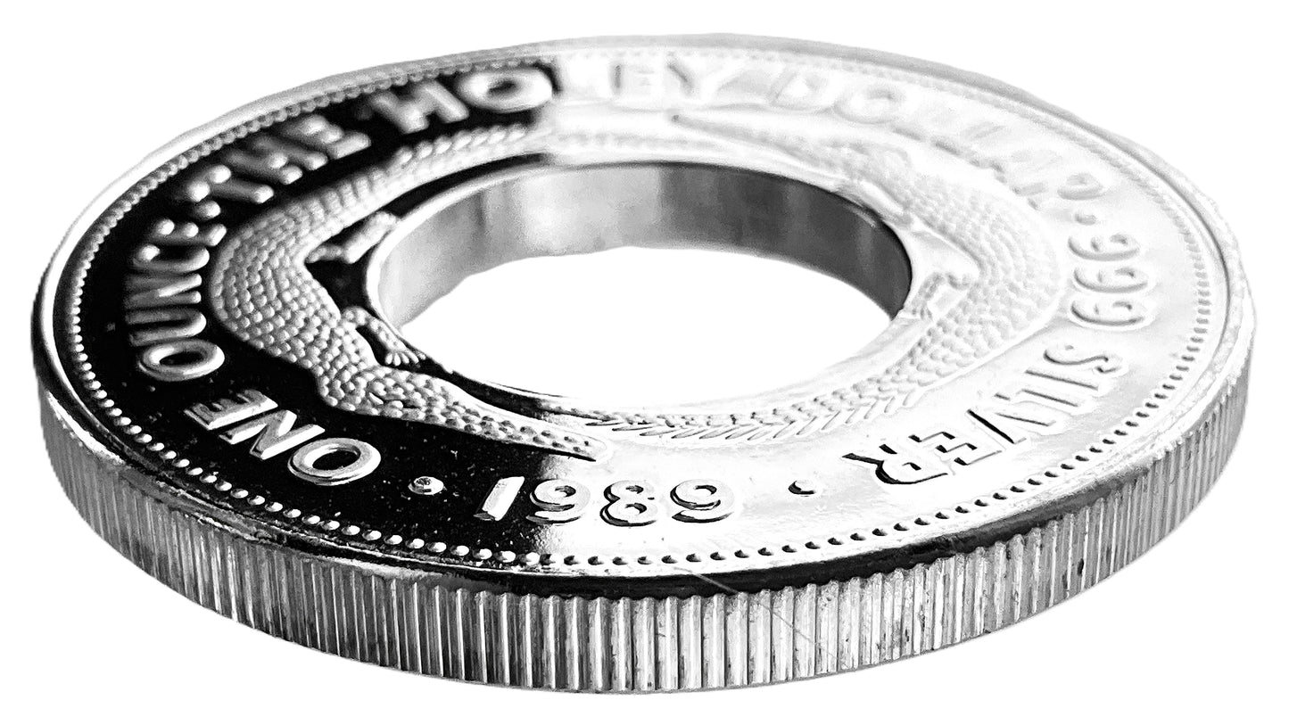 1 ozt Holey Dollar Australia 999 Silver $1