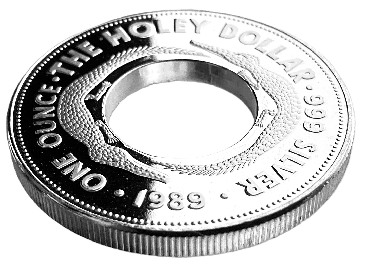 1 ozt Holey Dollar Australia 999 Silver $1