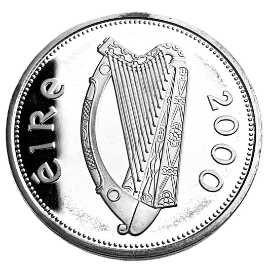 .5977 ozt Ireland Harp Currach Silver Coin £1