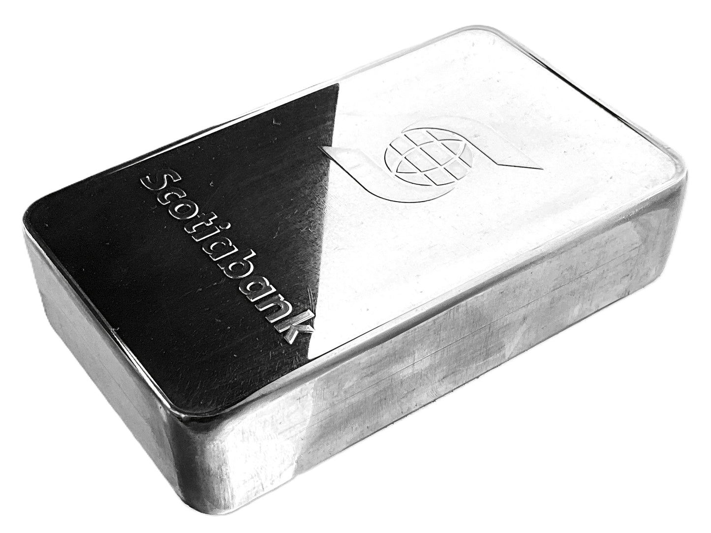 100 ozt Scotiabank 999 Silver Ingot Bar