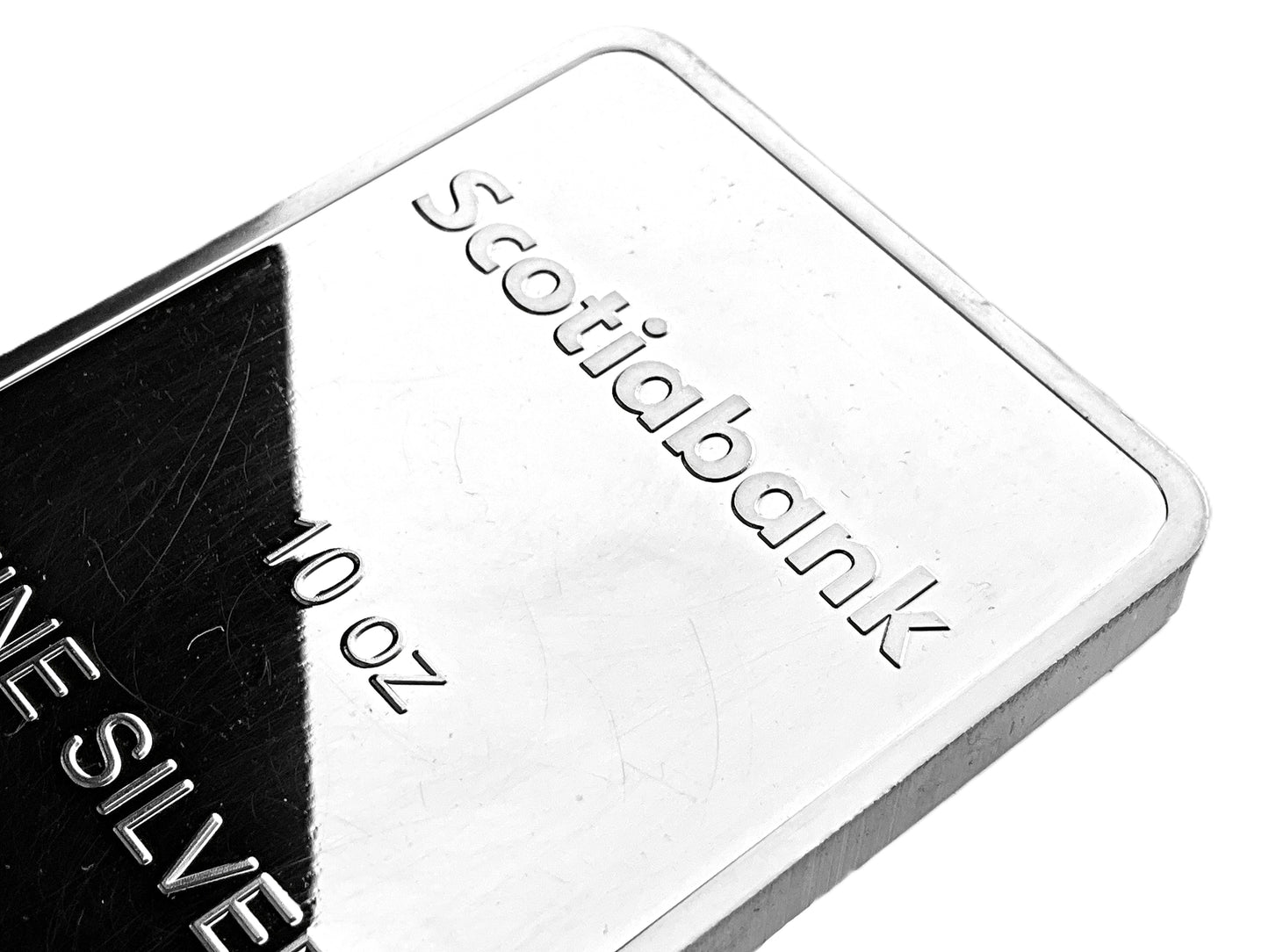 10 ozt Scotiabank Extruded 999 Silver Bar