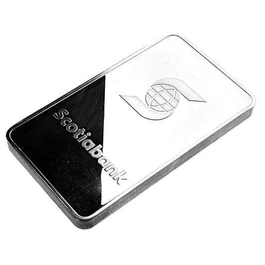 10 ozt Scotiabank Extruded 999 Silver Bar