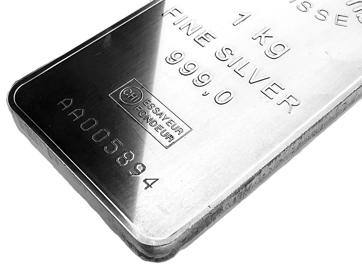 32.15 ozt 1 kg Valcambi 999 Silver Bar