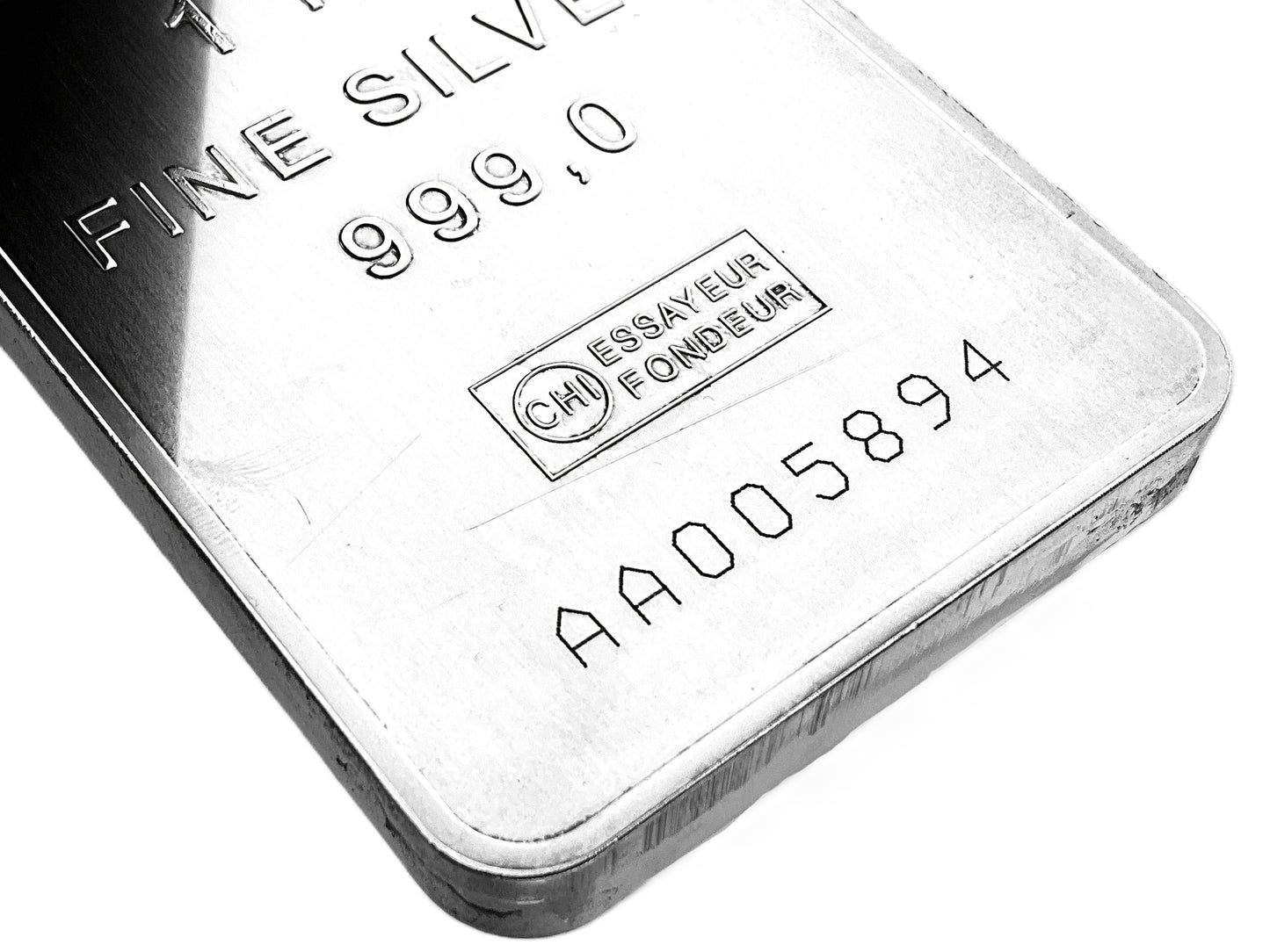 32.15 ozt 1 kg Valcambi 999 Silver Bar