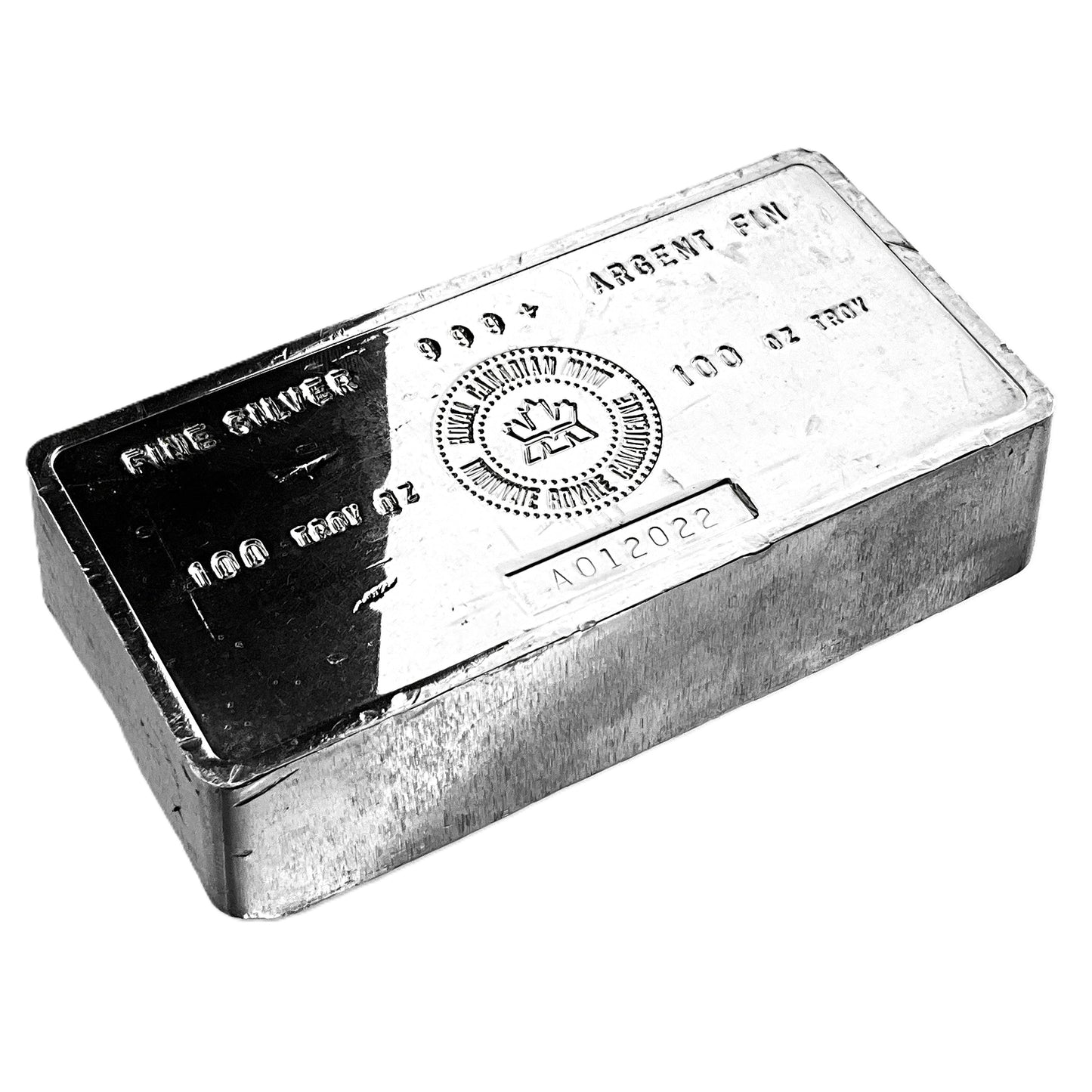 100 ozt Royal Canadien Mint 999 Silver Bar
