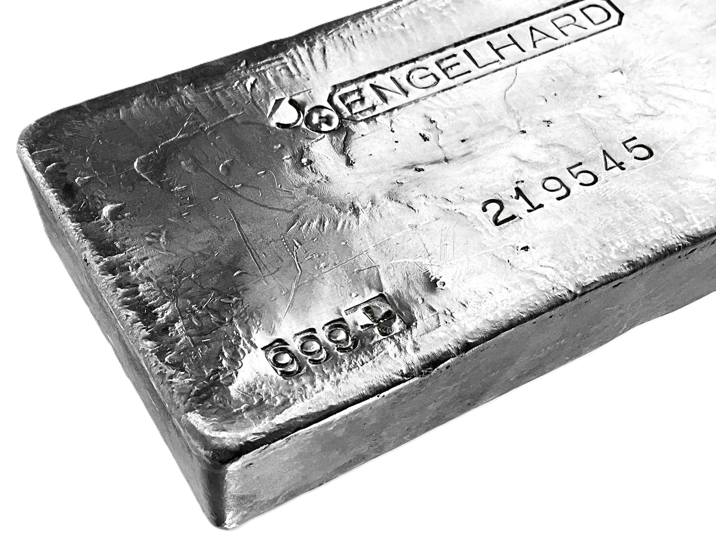 100 ozt Vintage Engelhard 999 Silver Bar