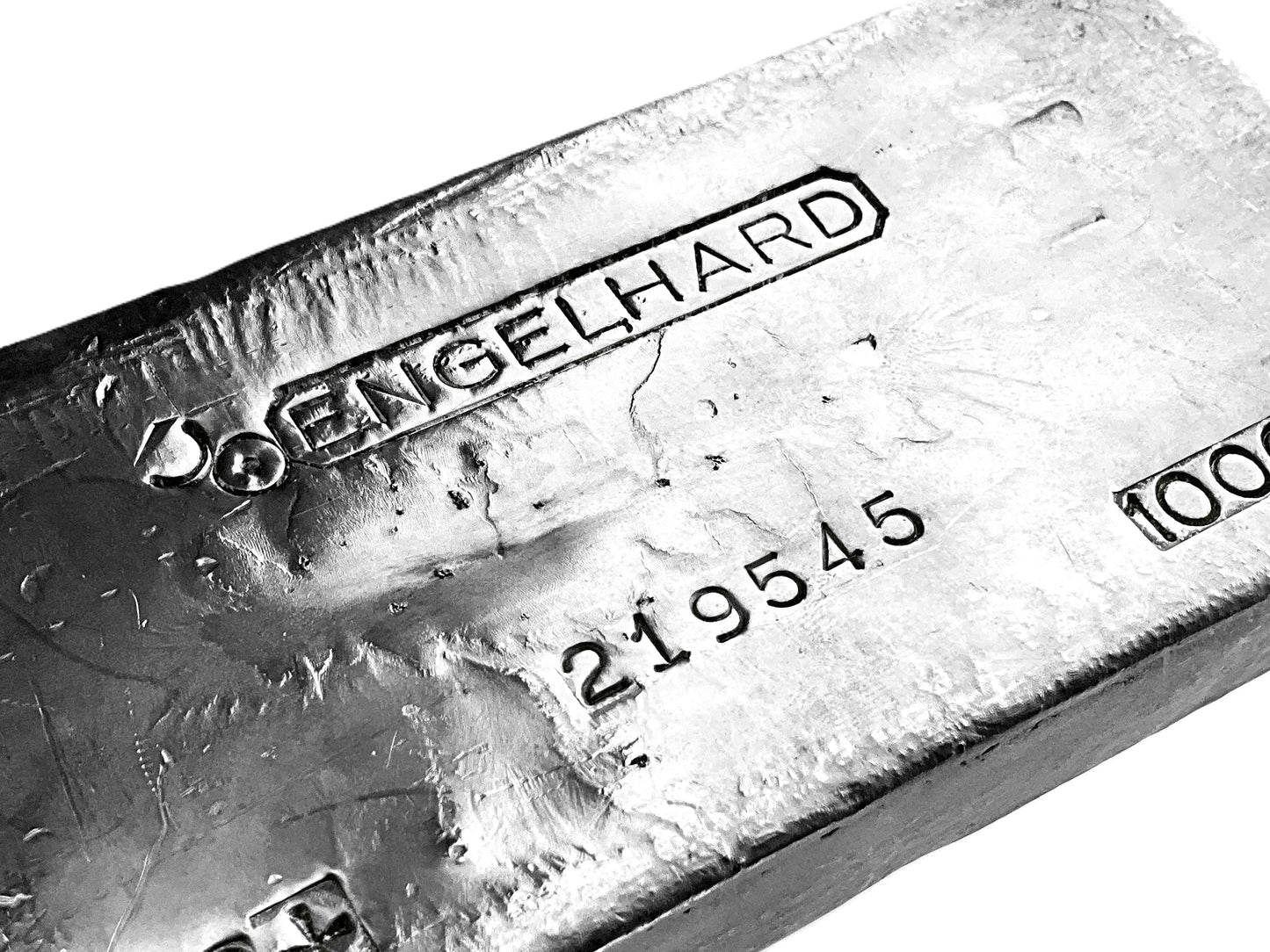 100 ozt Vintage Engelhard 999 Silver Bar